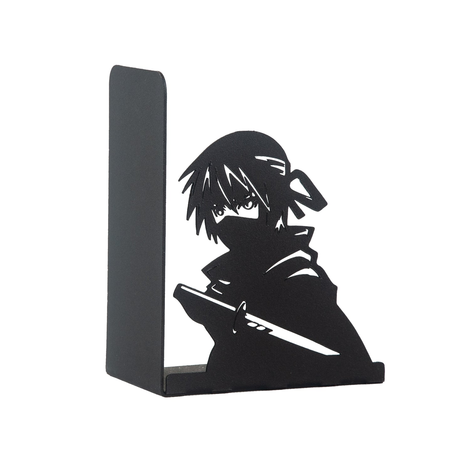 Anime Heroes Silhouette Bookends, Manga Theme Decorative Book Holders, Kids Room Decor, Cartoon Theme Bookends, for Kids, Bookends with Ninja Anime Heroes Silhouettes, Bookends for Kids