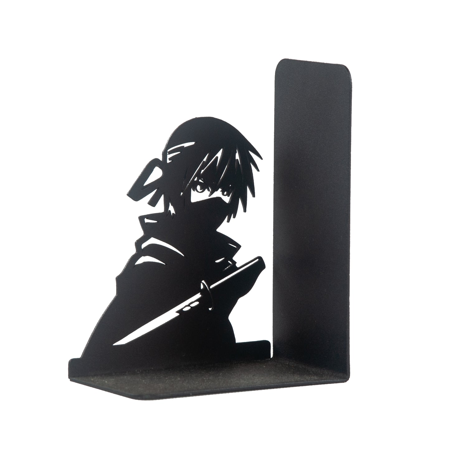 Anime Heroes Silhouette Bookends, Manga Theme Decorative Book Holders, Kids Room Decor, Cartoon Theme Bookends, for Kids, Bookends with Ninja Anime Heroes Silhouettes, Bookends for Kids