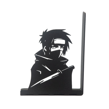 Anime Heroes Silhouette Bookends, Manga Theme Decorative Book Holders, Kids Room Decor, Cartoon Theme Bookends, for Kids, Bookends with Ninja Anime Heroes Silhouettes, Bookends for Kids
