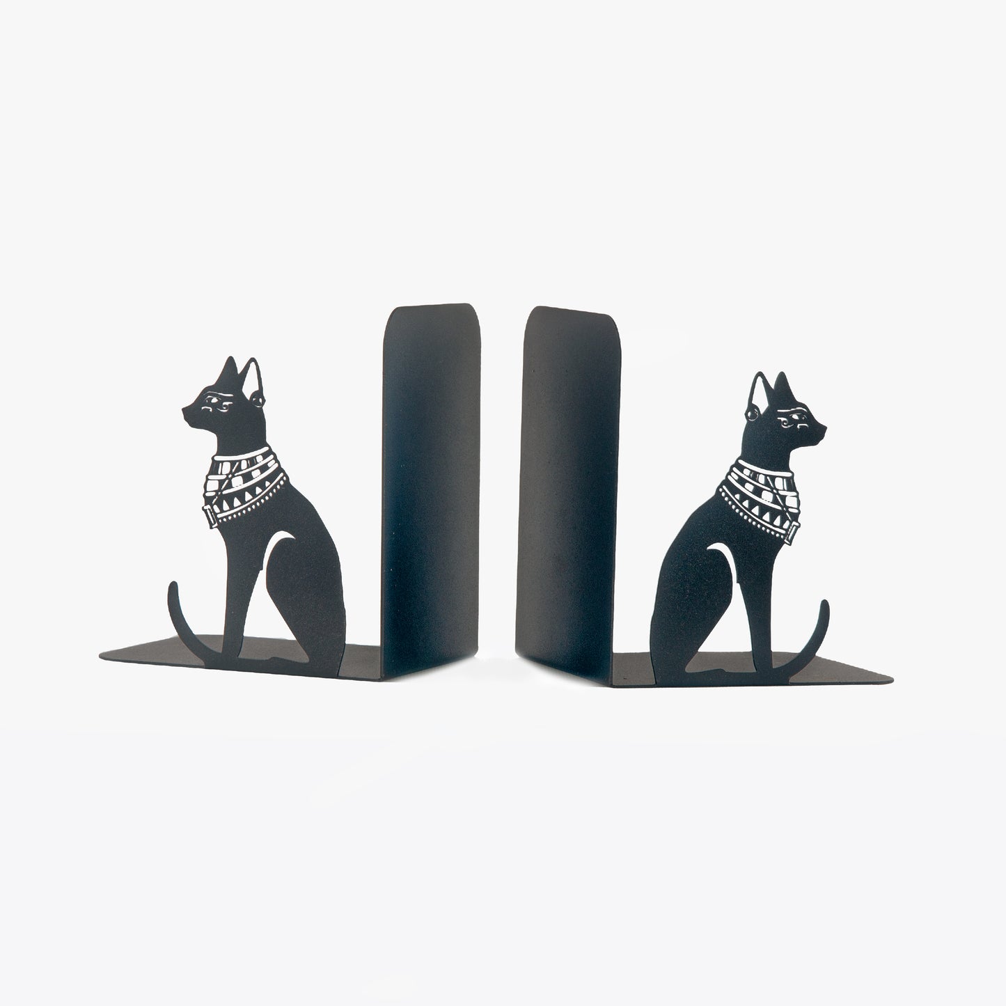 Egyptian Guardian Cats Book End , Egyptian Mythology Themed Bookends, Decorative Cats Metal Bookends, Metal Bookends For Heavy Books, Cartoon Book Stands, Best Gifts