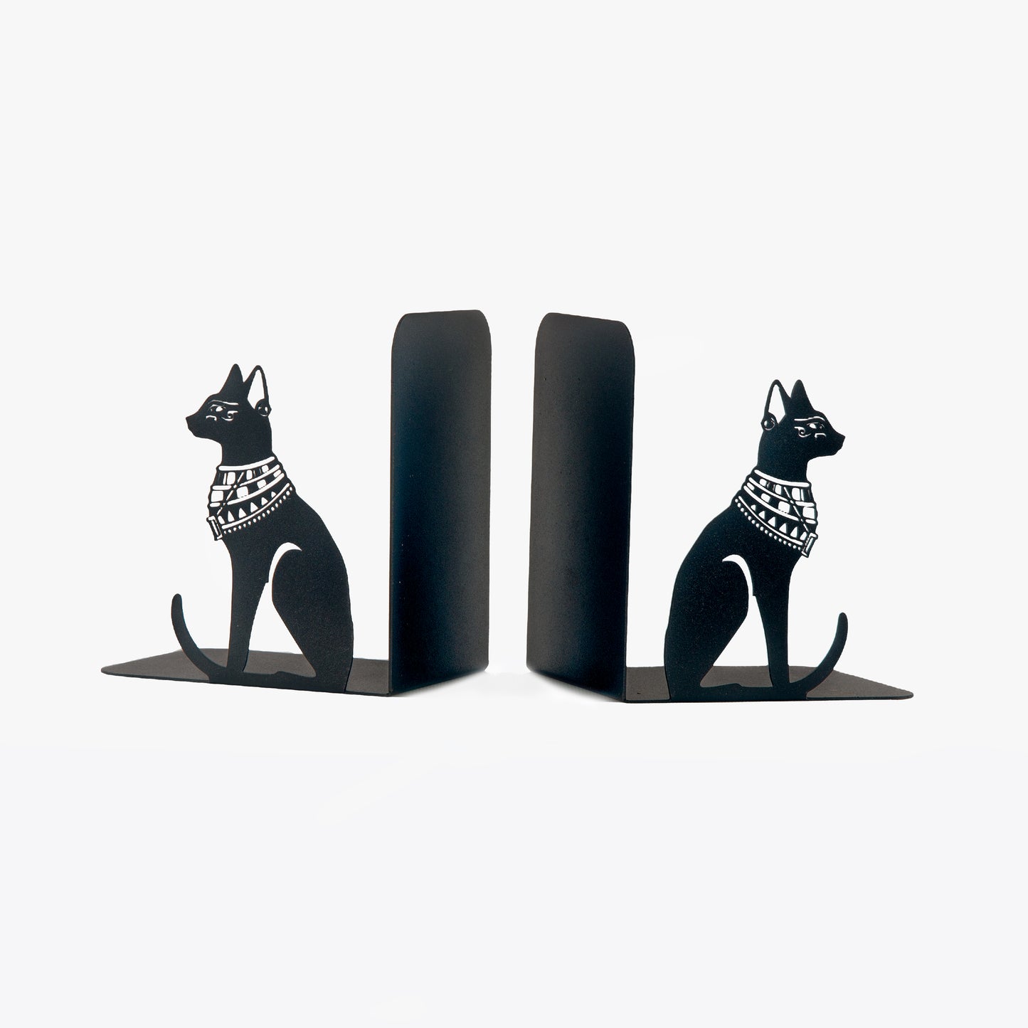 Egyptian Guardian Cats Book End , Egyptian Mythology Themed Bookends, Decorative Cats Metal Bookends, Metal Bookends For Heavy Books, Cartoon Book Stands, Best Gifts