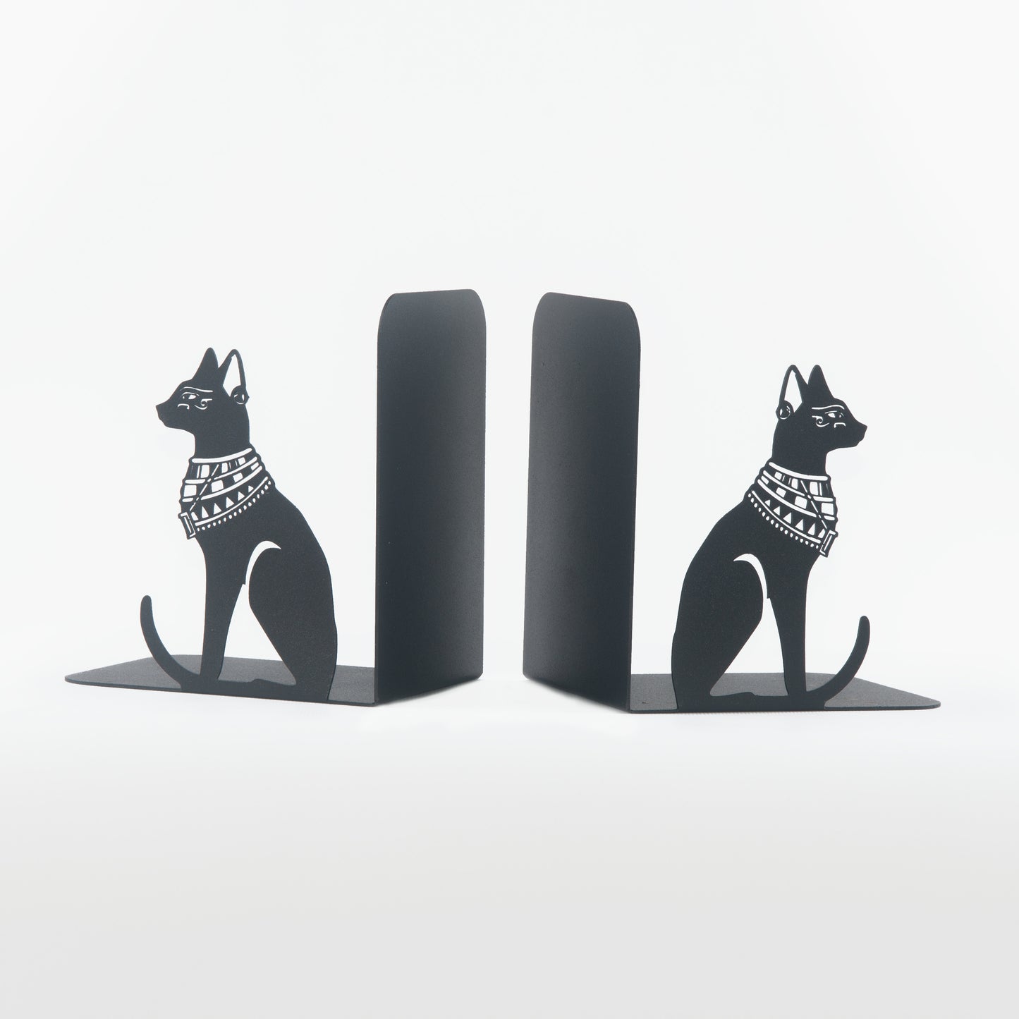 Egyptian Guardian Cats Book End , Egyptian Mythology Themed Bookends, Decorative Cats Metal Bookends, Metal Bookends For Heavy Books, Cartoon Book Stands, Best Gifts