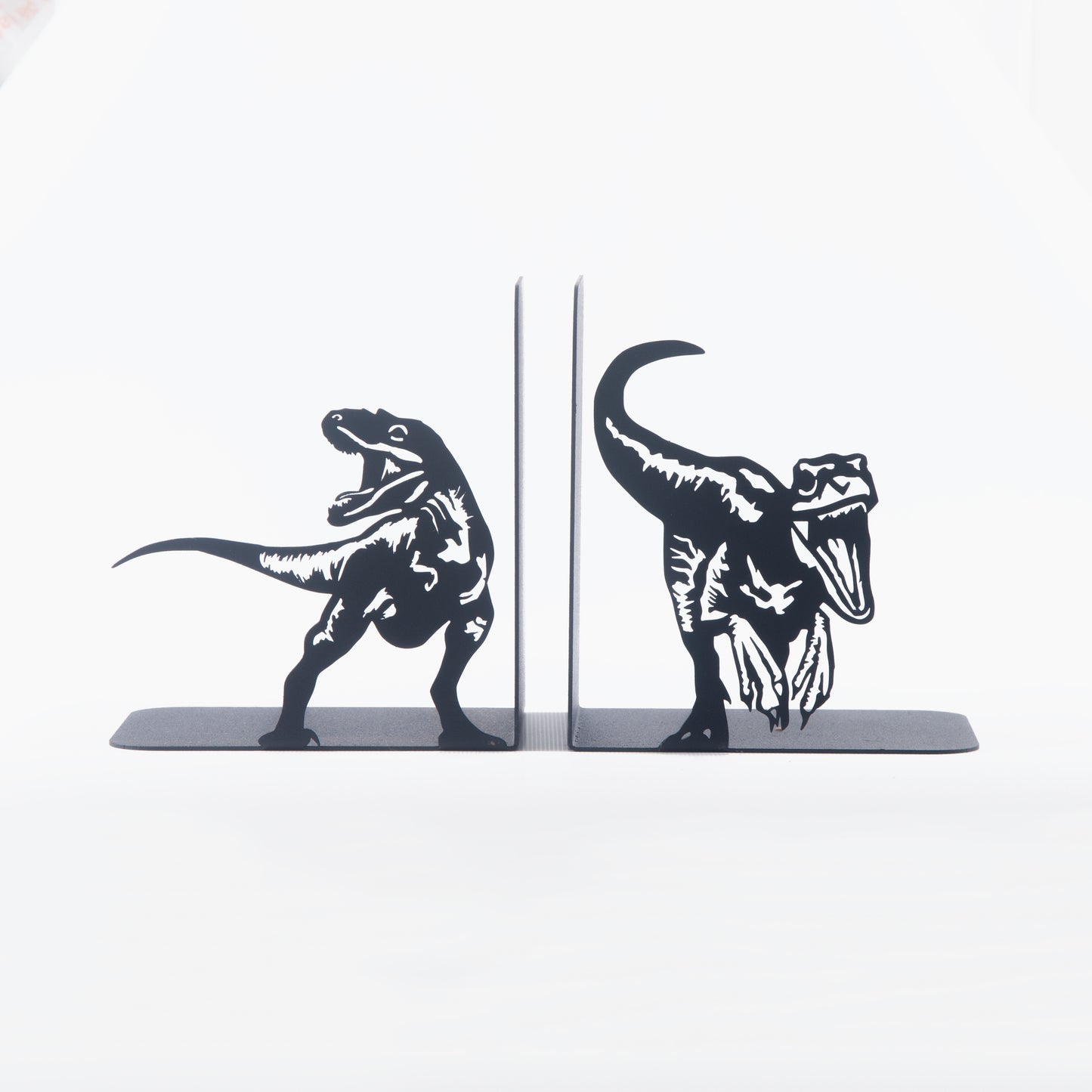 Dinosaurs Bookends, Decorative T-Rex Metal Book Holders, T-Rex Book Ends, Dinosaurs Book Ends, Cartoon Gift for Kids, Jurassic Park Book Stands