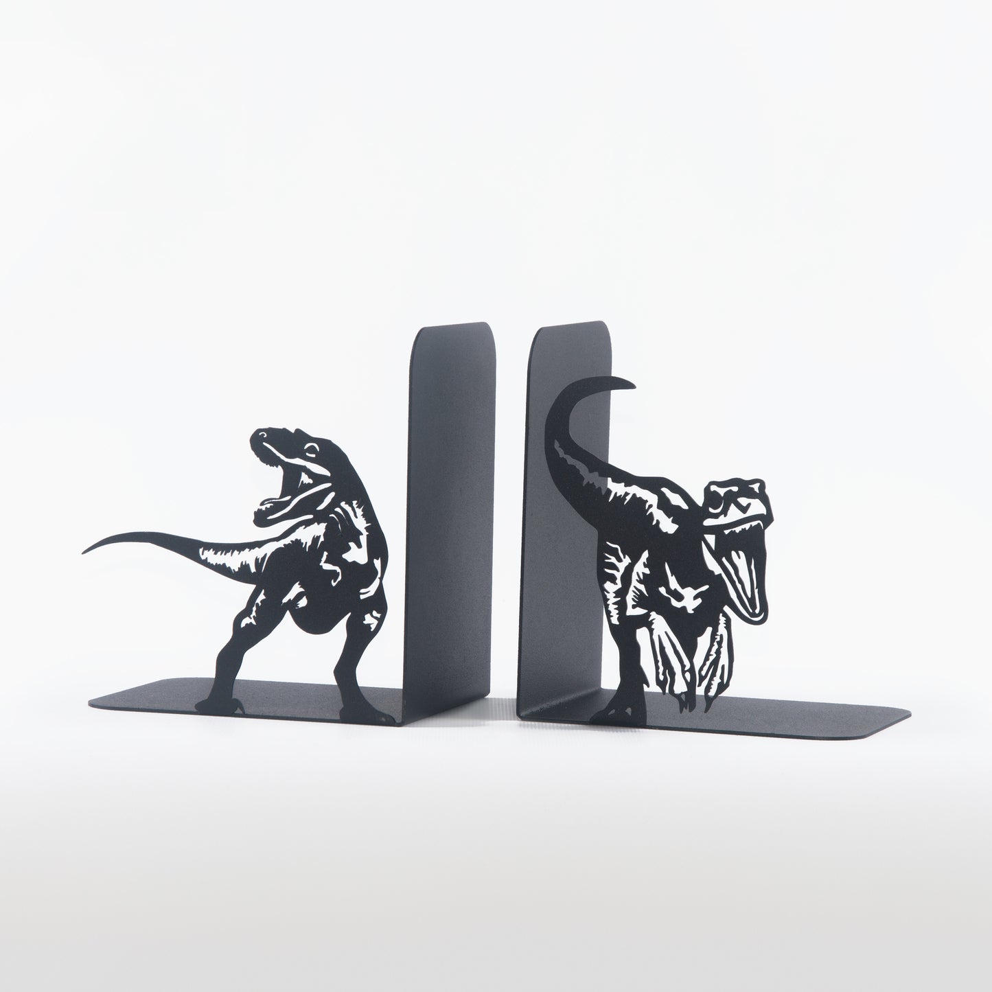 Dinosaurs Bookends, Decorative T-Rex Metal Book Holders, T-Rex Book Ends, Dinosaurs Book Ends, Cartoon Gift for Kids, Jurassic Park Book Stands