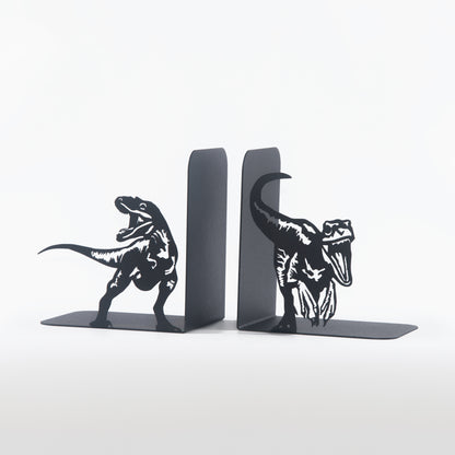 Dinosaurs Bookends, Decorative T-Rex Metal Book Holders, T-Rex Book Ends, Dinosaurs Book Ends, Cartoon Gift for Kids, Jurassic Park Book Stands