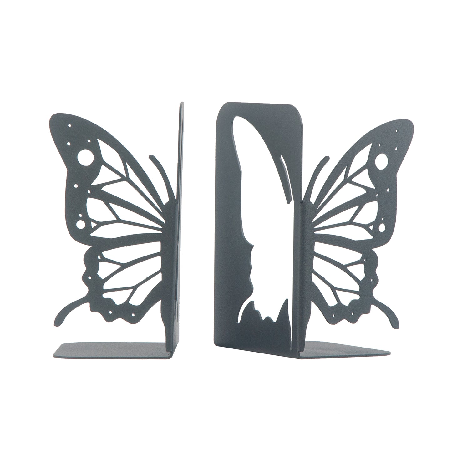 Butterfly Decorative Bookends, Butterfly Themed Bookend, Decorative Animals Book Supports for Kids, Butterfly Wings Metal Book Stands, Fairy Wings Book Holders, Gift for Kids, Best Gift for Her