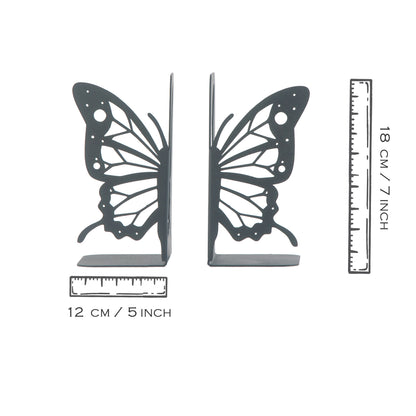 Butterfly Decorative Bookends, Butterfly Themed Bookend, Decorative Animals Book Supports for Kids, Butterfly Wings Metal Book Stands, Fairy Wings Book Holders, Gift for Kids, Best Gift for Her