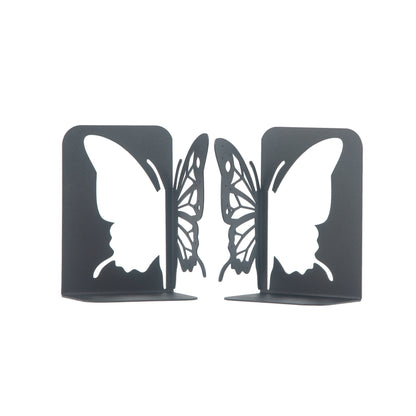 Butterfly Decorative Bookends, Butterfly Themed Bookend, Decorative Animals Book Supports for Kids, Butterfly Wings Metal Book Stands, Fairy Wings Book Holders, Gift for Kids, Best Gift for Her