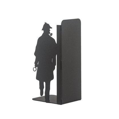 Sherlock Holmes and Arsene Lupin Design, Decorative Book Stands, Detective Figured Bookends, Gift for Book Lovers, Best Gifts for Children, Bookshelf Accessories, Detective Novel Themed Metal Bookends