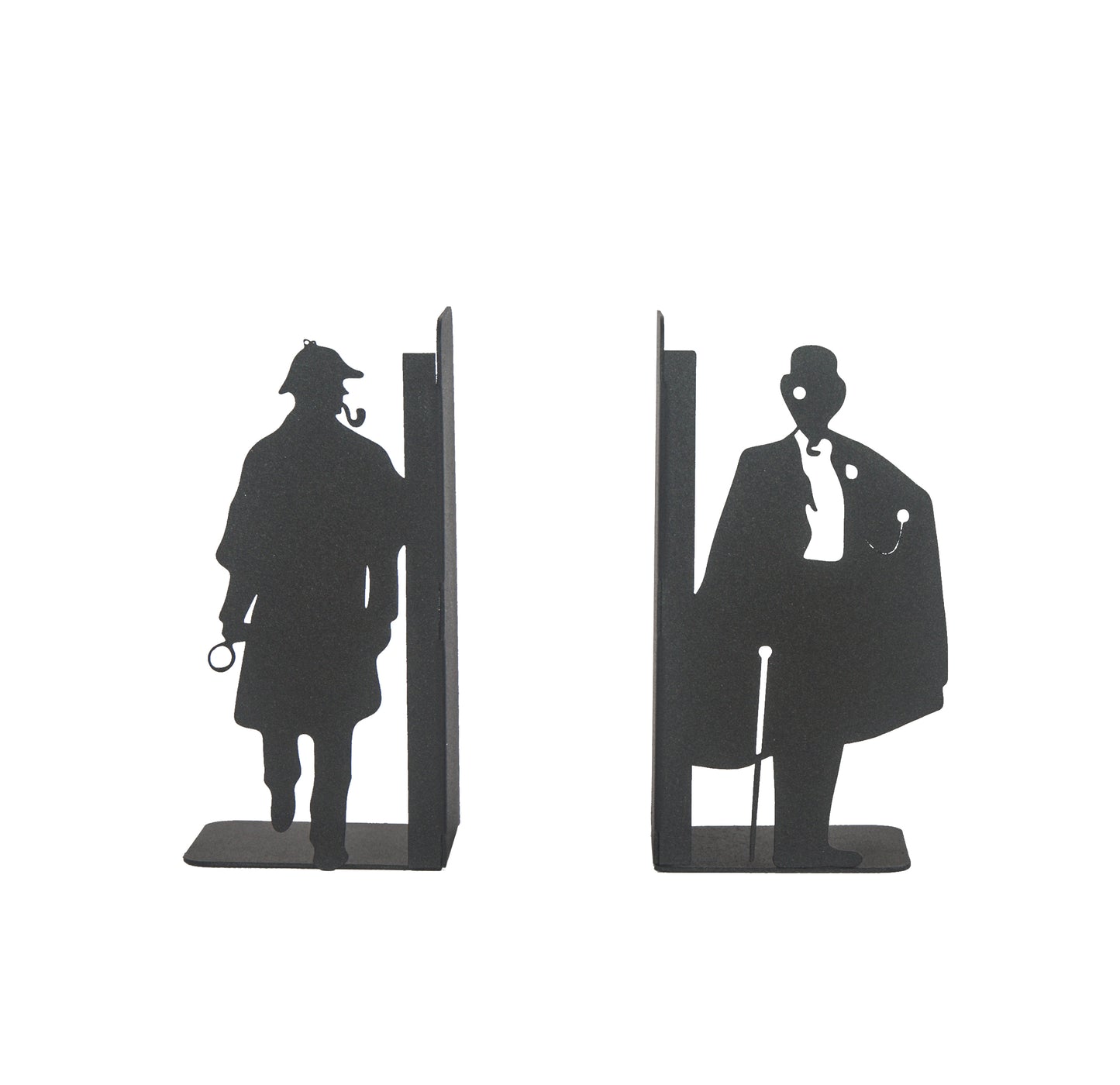 Sherlock Holmes and Arsene Lupin Design, Decorative Book Stands, Detective Figured Bookends, Gift for Book Lovers, Best Gifts for Children, Bookshelf Accessories, Detective Novel Themed Metal Bookends