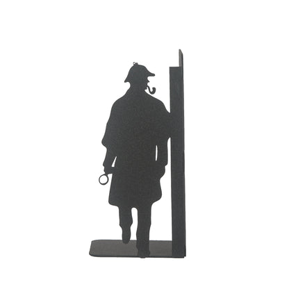 Sherlock Holmes and Arsene Lupin Design, Decorative Book Stands, Detective Figured Bookends, Gift for Book Lovers, Best Gifts for Children, Bookshelf Accessories, Detective Novel Themed Metal Bookends