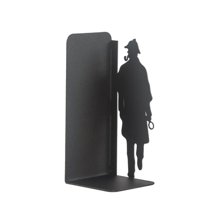 Sherlock Holmes and Arsene Lupin Design, Decorative Book Stands, Detective Figured Bookends, Gift for Book Lovers, Best Gifts for Children, Bookshelf Accessories, Detective Novel Themed Metal Bookends
