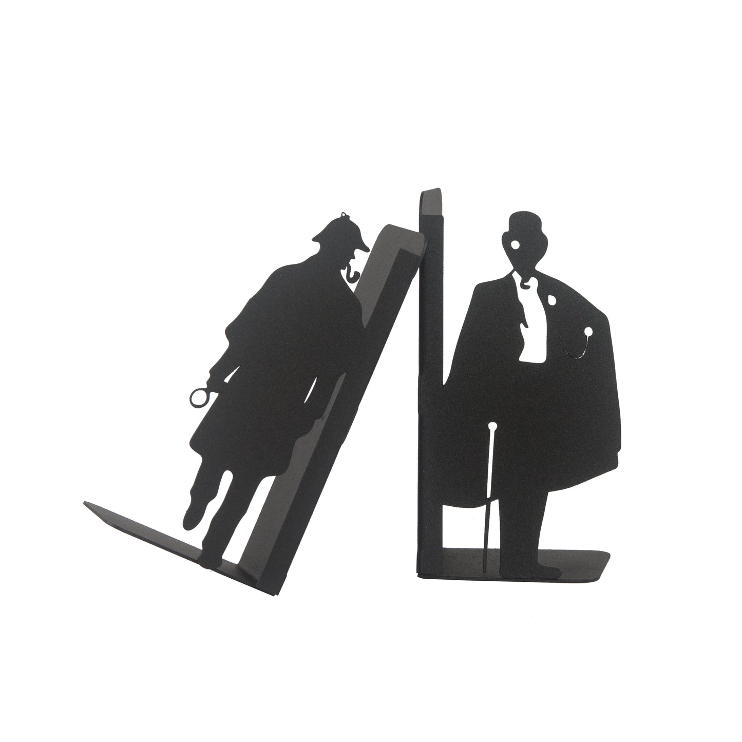 Sherlock Holmes and Arsene Lupin Design, Decorative Book Stands, Detective Figured Bookends, Gift for Book Lovers, Best Gifts for Children, Bookshelf Accessories, Detective Novel Themed Metal Bookends
