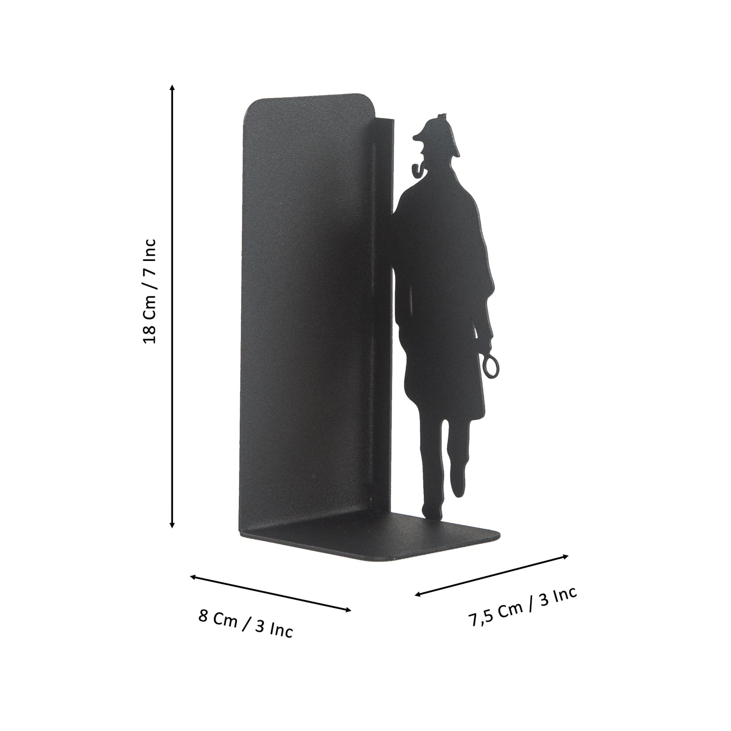 Sherlock Holmes and Arsene Lupin Design, Decorative Book Stands, Detective Figured Bookends, Gift for Book Lovers, Best Gifts for Children, Bookshelf Accessories, Detective Novel Themed Metal Bookends