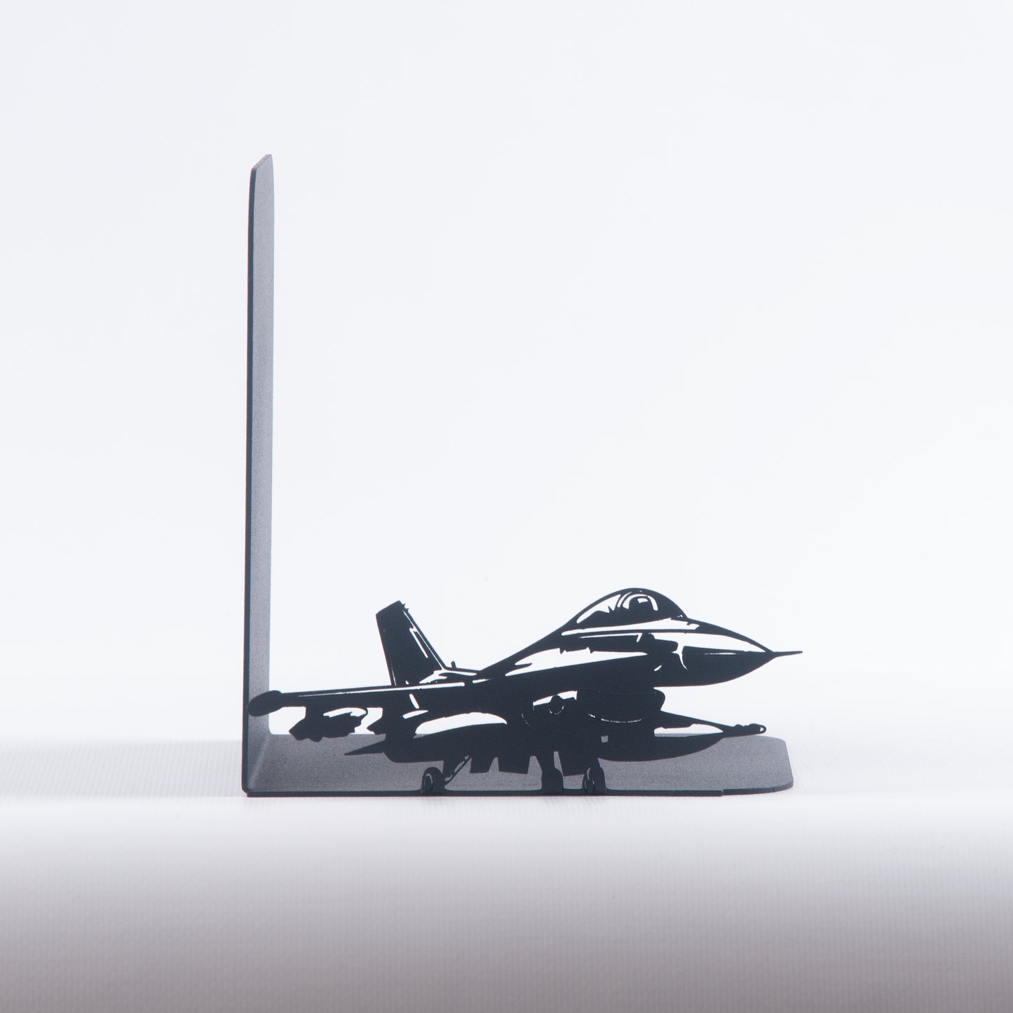 Fighter Aircraft Metal Bookends, Decorative Aircraft Book ends, Military Planes and Soldiers Book Stands, Military Themed Book Holder, Perfect Gift for Aviators