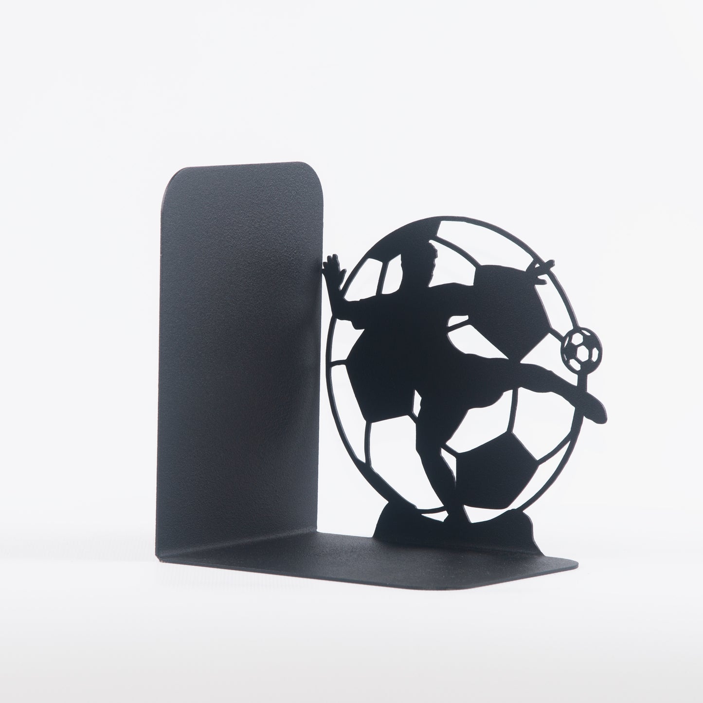 Football Players Book end, Soccer Players Bookend, Decorative Player Metal Book Holders, Football Themed Book Supports for Kids Room, Football Players Silhouette Book Ends  Gift For Boys