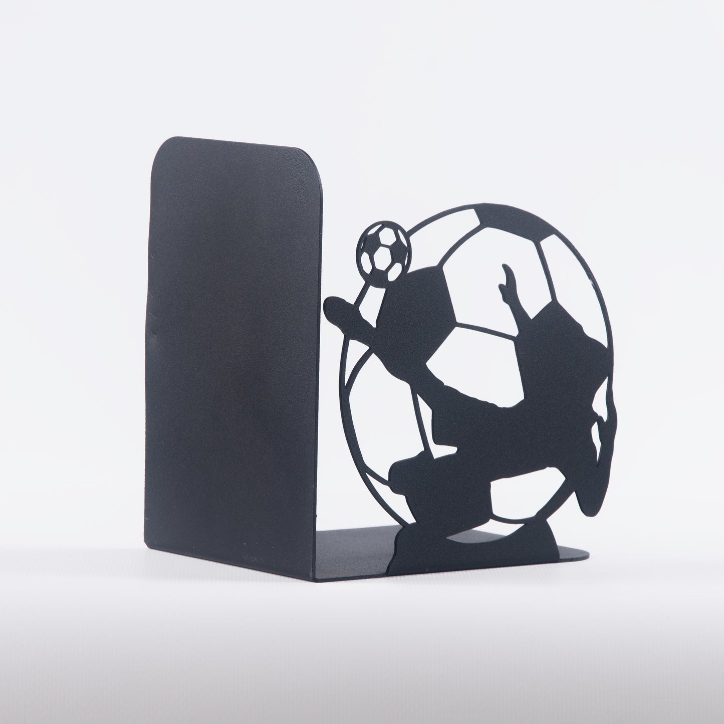 Football Players Book end, Soccer Players Bookend, Decorative Player Metal Book Holders, Football Themed Book Supports for Kids Room, Football Players Silhouette Book Ends  Gift For Boys