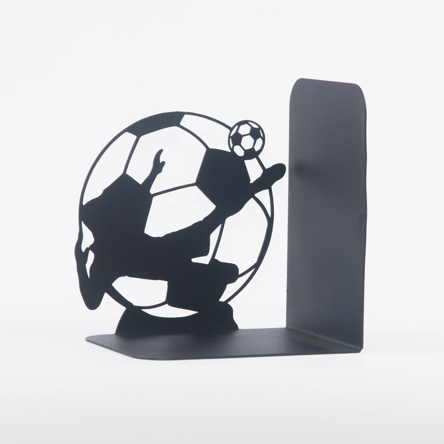 Football Players Book end, Soccer Players Bookend, Decorative Player Metal Book Holders, Football Themed Book Supports for Kids Room, Football Players Silhouette Book Ends  Gift For Boys