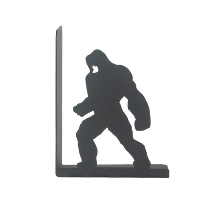 Godzlla vs King Kong Movie Character Bookends, Fantastic Film Heroes Figured Book Support,Super Hero Silhouetted Bookcase, Decorative Metal Book End, Best Gift for Kids and Book Lovers