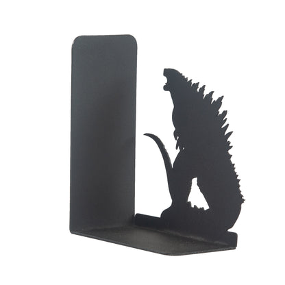 Godzlla vs King Kong Movie Character Bookends, Fantastic Film Heroes Figured Book Support,Super Hero Silhouetted Bookcase, Decorative Metal Book End, Best Gift for Kids and Book Lovers