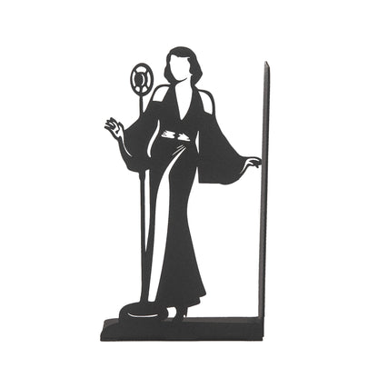 Jazz Musicians Metal Bookends, Singer and Saxophone Player Silhouettes, Decorative Music Themed Book Holders, Soloist Silhouette Bookend, Musician Book Stand, Best Gift for Music Lovers