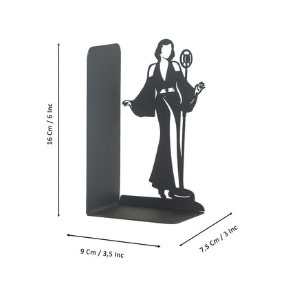 Jazz Musicians Metal Bookends, Singer and Saxophone Player Silhouettes, Decorative Music Themed Book Holders, Soloist Silhouette Bookend, Musician Book Stand, Best Gift for Music Lovers