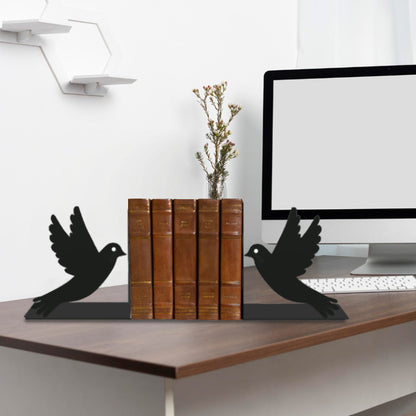 Guardians of Peace Metal Bookend, Doves of Peace Metal Book Holder