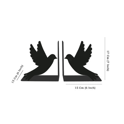 Guardians of Peace Metal Bookend, Doves of Peace Metal Book Holder