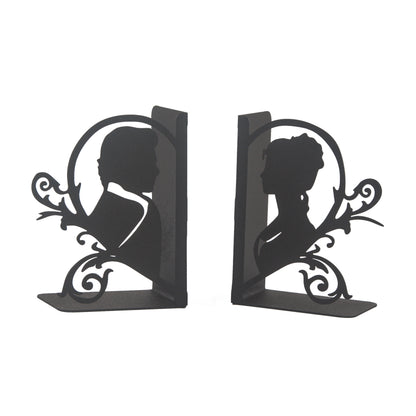 Outlander Bookends, Lovers Silhouette Book Stand, Iconic TV Series Outlander, Gift for Couple, Love Story, Jamie and Claire Fraser, Silhouette of Unforgettable Series Heroes, Decorative Bookends