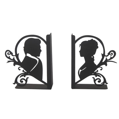 Outlander Bookends, Lovers Silhouette Book Stand, Iconic TV Series Outlander, Gift for Couple, Love Story, Jamie and Claire Fraser, Silhouette of Unforgettable Series Heroes, Decorative Bookends