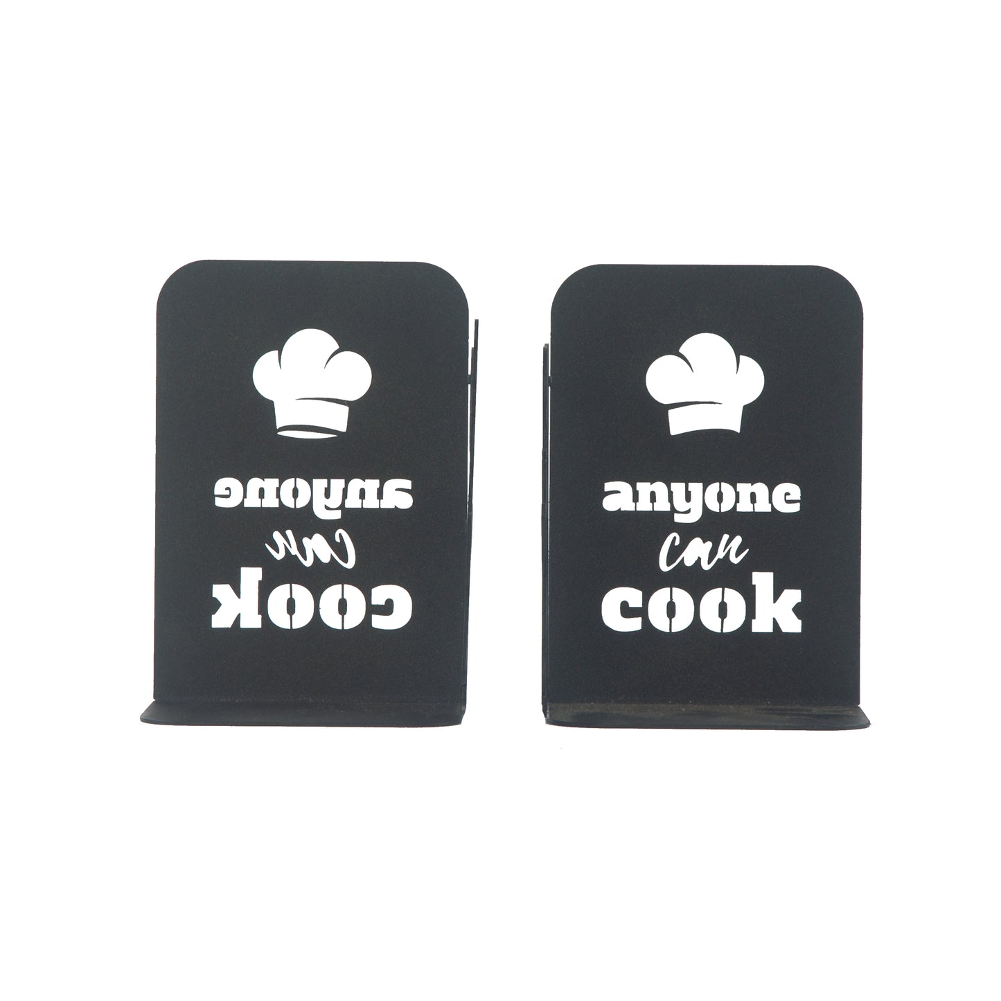 Ratatouille Bookends, Chef Mouse Cartoon Book Support, Decorative Ratatouille Themed Book Ends, Always Cook with Love, Bookends for Kitchen, Heavy Duty Book Stand for Cook Books, Gift for Chefs