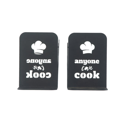 Ratatouille Bookends, Chef Mouse Cartoon Book Support, Decorative Ratatouille Themed Book Ends, Always Cook with Love, Bookends for Kitchen, Heavy Duty Book Stand for Cook Books, Gift for Chefs