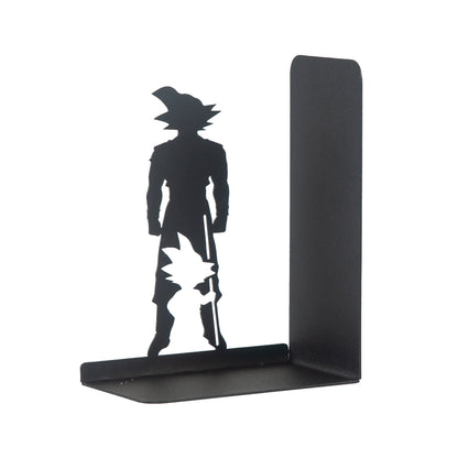 Superhero Heroes Bookends for Kids, Anime Themed Book Holders, Decorative Cartoon Figure Book Support for Boys, Manga Heroes Figure Book Support, Anime Heros Silhouette Bookends Gift for Kids