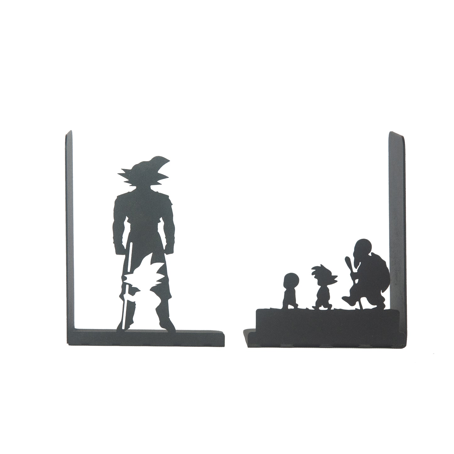 Superhero Heroes Bookends for Kids, Anime Themed Book Holders, Decorative Cartoon Figure Book Support for Boys, Manga Heroes Figure Book Support, Anime Heros Silhouette Bookends Gift for Kids