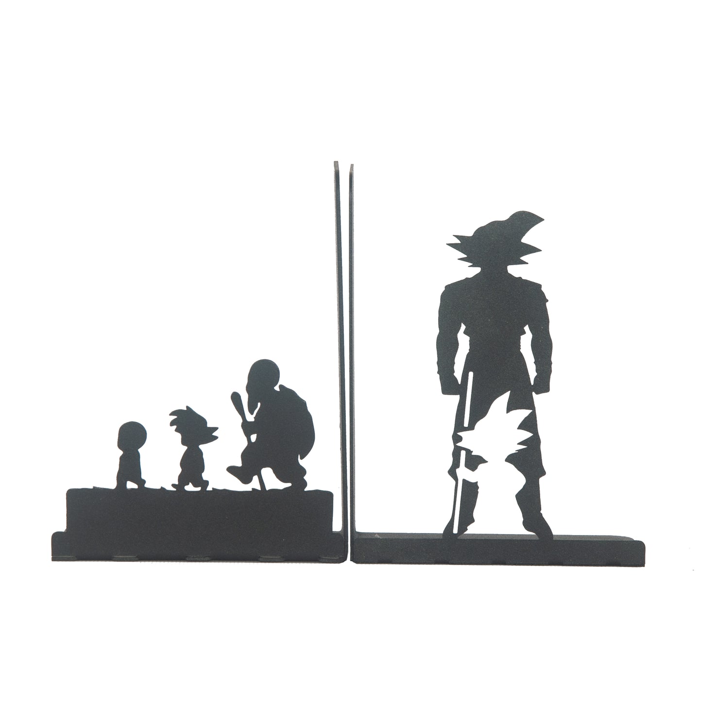 Superhero Heroes Bookends for Kids, Anime Themed Book Holders, Decorative Cartoon Figure Book Support for Boys, Manga Heroes Figure Book Support, Anime Heros Silhouette Bookends Gift for Kids