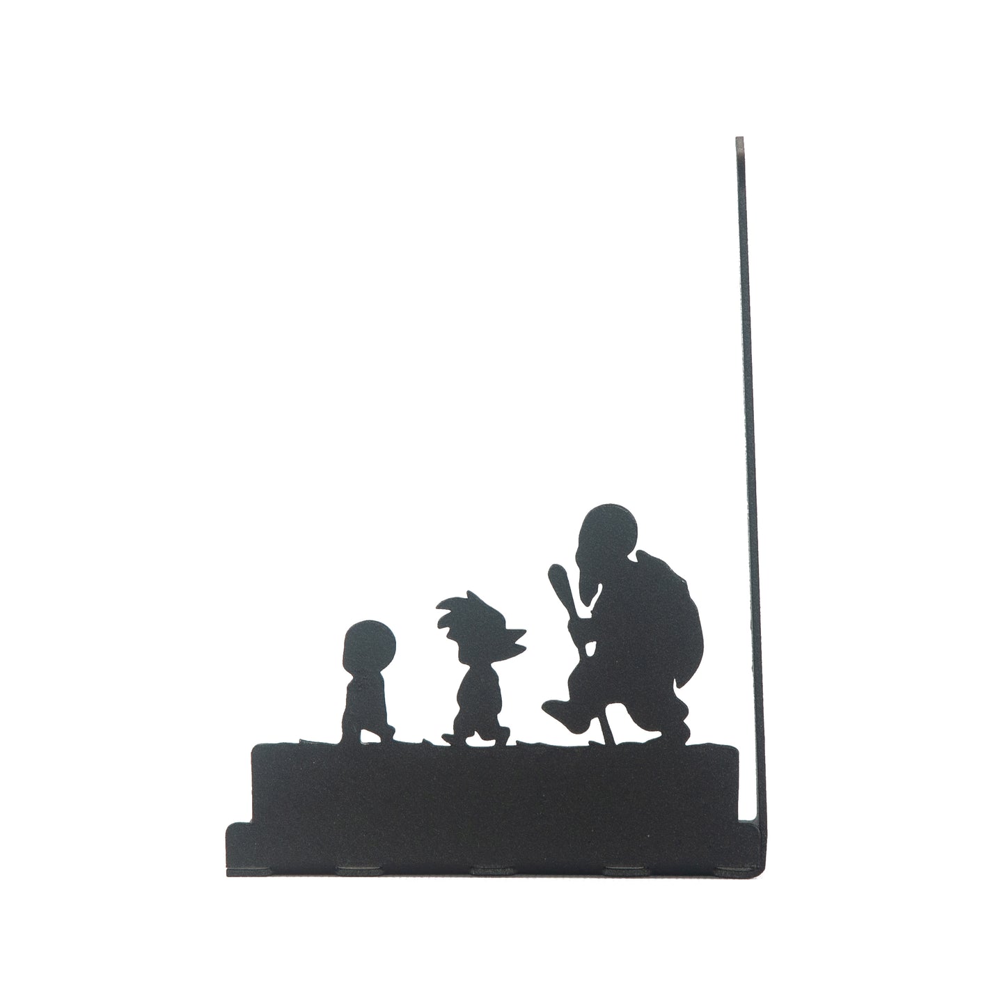 Superhero Heroes Bookends for Kids, Anime Themed Book Holders, Decorative Cartoon Figure Book Support for Boys, Manga Heroes Figure Book Support, Anime Heros Silhouette Bookends Gift for Kids