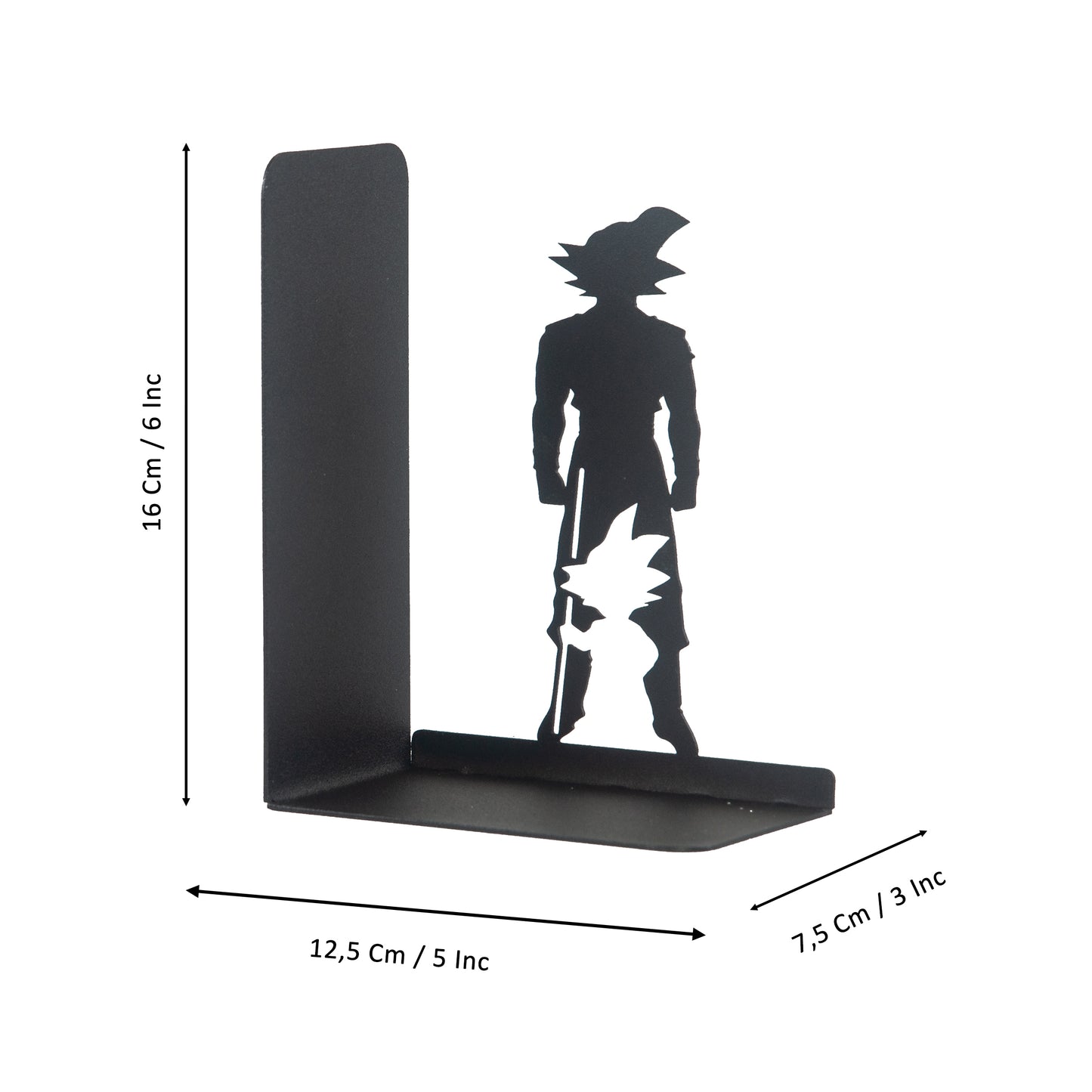 Superhero Heroes Bookends for Kids, Anime Themed Book Holders, Decorative Cartoon Figure Book Support for Boys, Manga Heroes Figure Book Support, Anime Heros Silhouette Bookends Gift for Kids