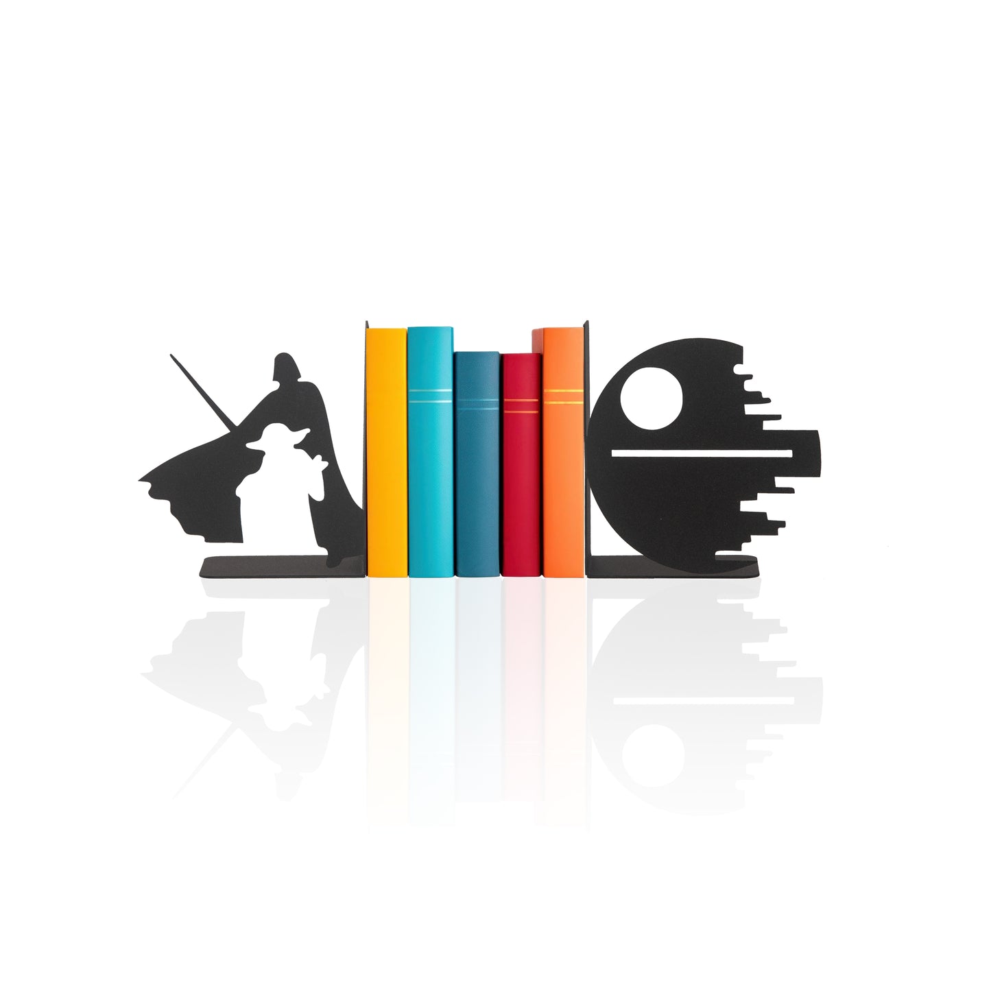 Star Wars Bookend, Decorative Book Support for Children Room, Cartoon Heroes Figure Book Support, Fantastic Superhero Bookends Gift for Kids, Superhero Heroes Metal Bookends for Kids