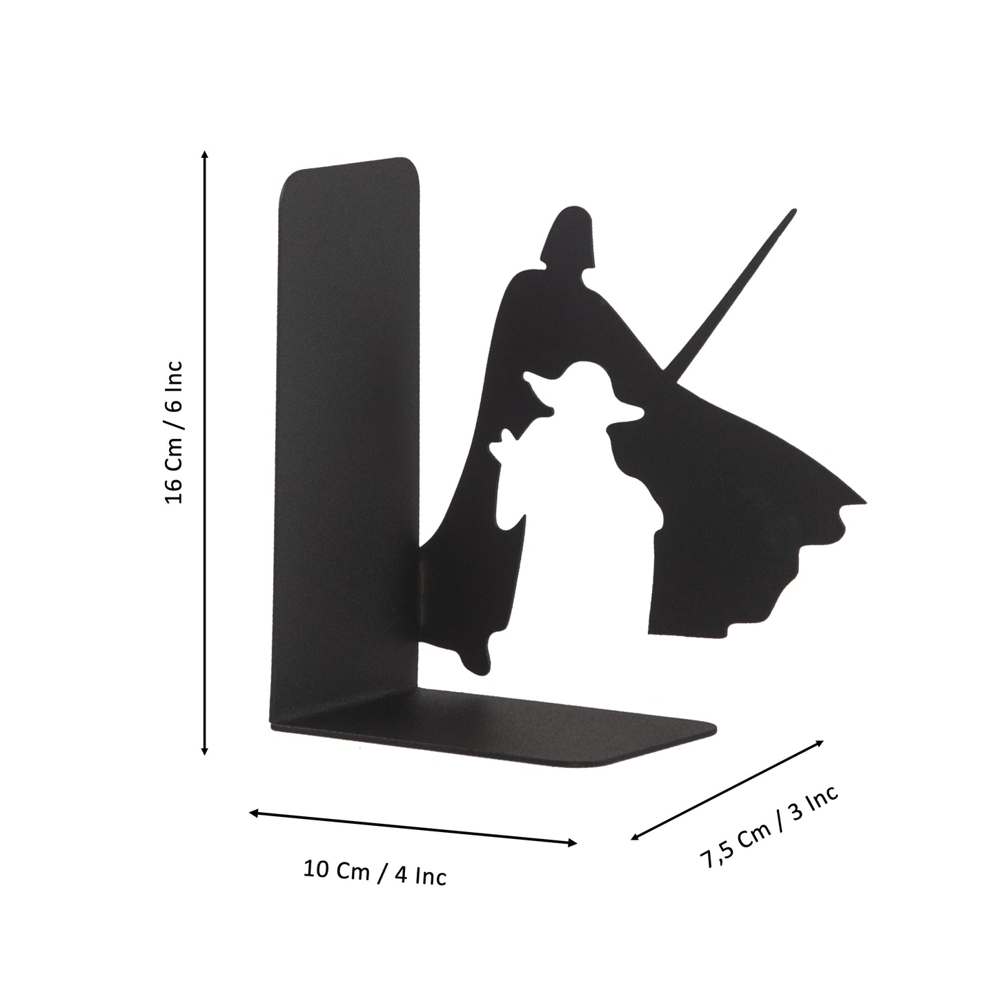 Star Wars Bookend, Decorative Book Support for Children Room, Cartoon Heroes Figure Book Support, Fantastic Superhero Bookends Gift for Kids, Superhero Heroes Metal Bookends for Kids