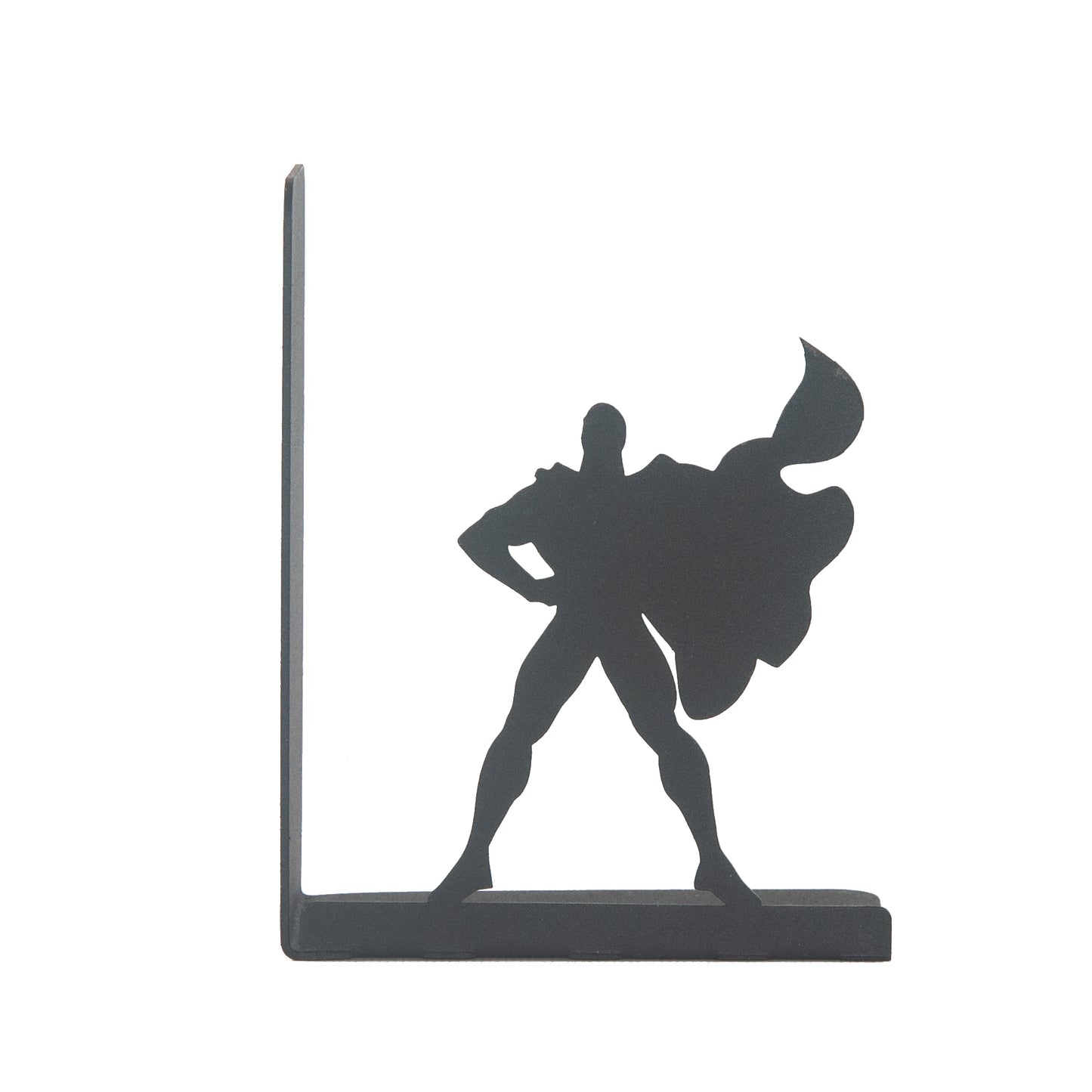 Superhero Metal Bookends for Kids Room, Comic Book Themed Book Holders, Decorative Book Support, Cartoon Themed Book Holder, Perfect for Boys, Anime Bookends, Fantastic Character Figure Bookends