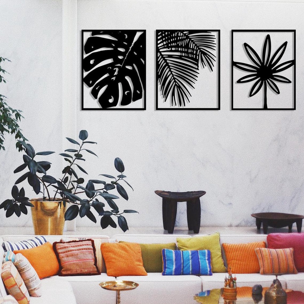 Tropical Palm Tree Leaves Wall Decor