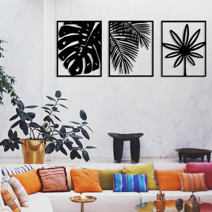 Tropical Palm Tree Leaves Wall Decor