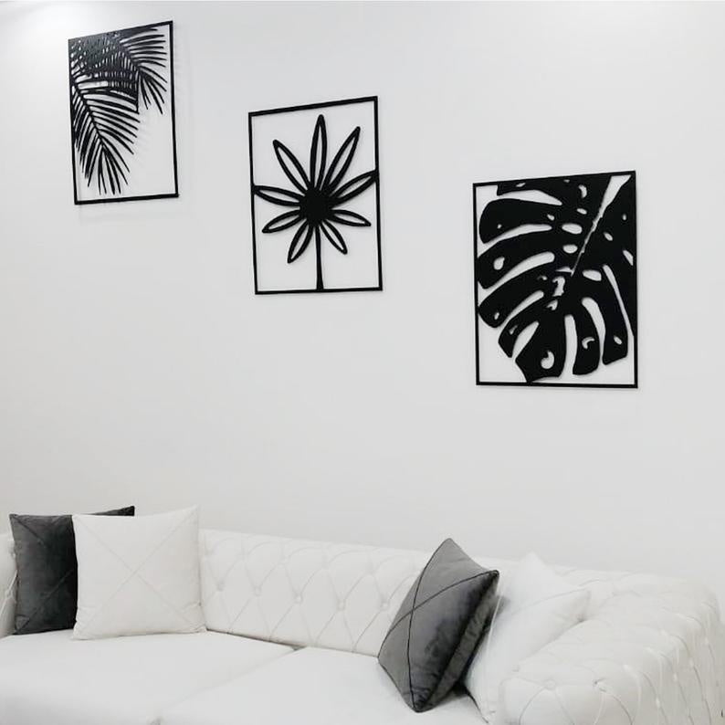 Tropical Palm Tree Leaves Wall Decor