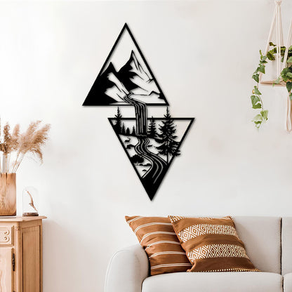 Waterfall Metal Wall Decoration