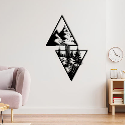 Waterfall Metal Wall Decoration