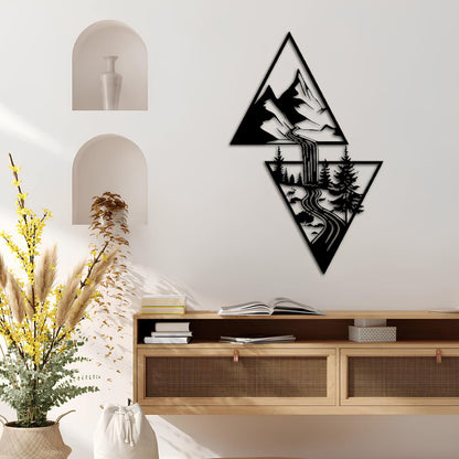 Waterfall Metal Wall Decoration