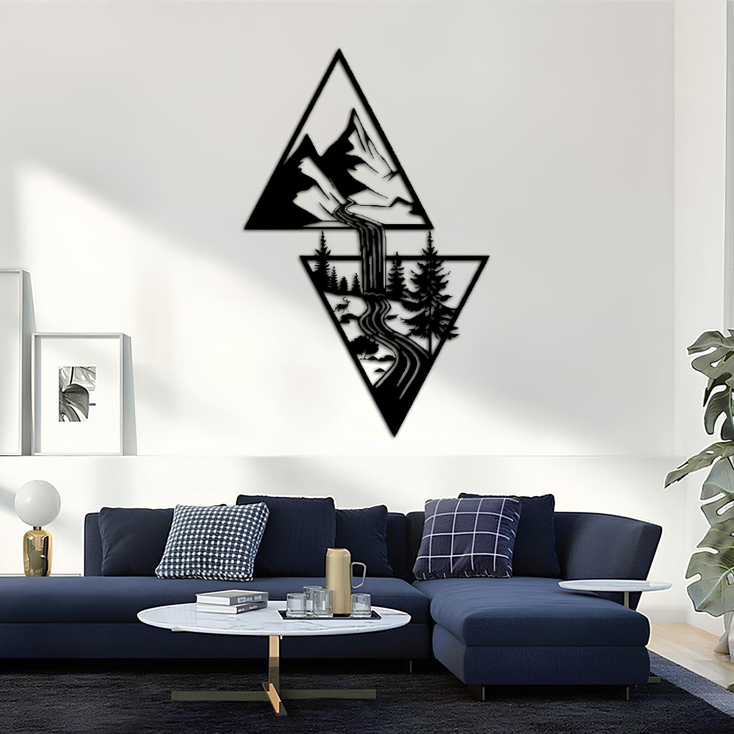 Waterfall Metal Wall Decoration