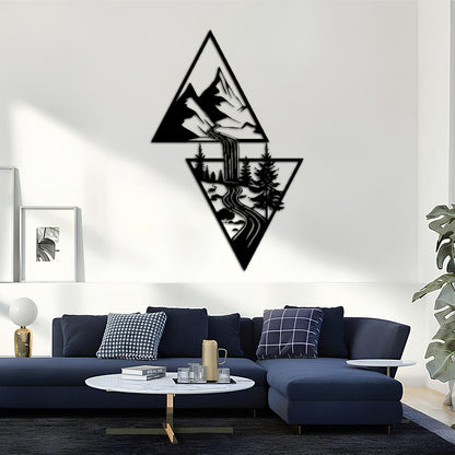 Waterfall Metal Wall Decoration