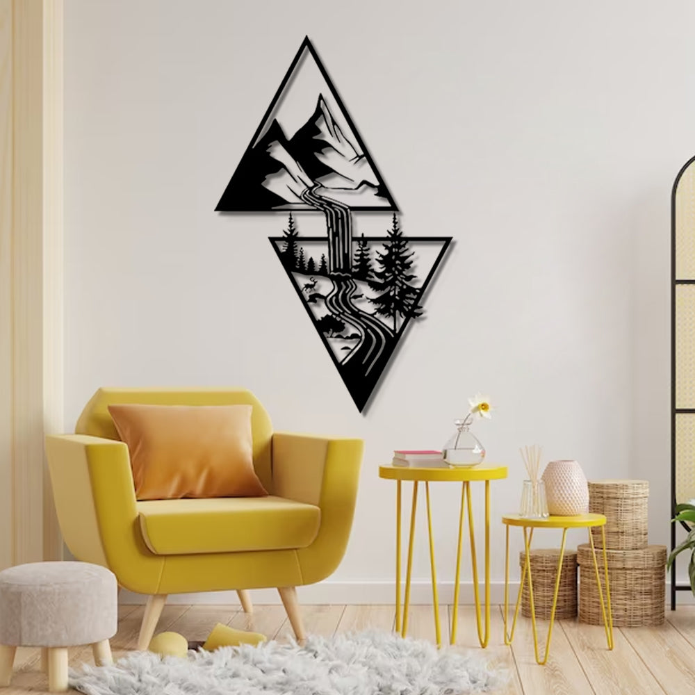 Waterfall Metal Wall Decoration