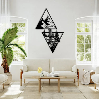 Waterfall Metal Wall Decoration